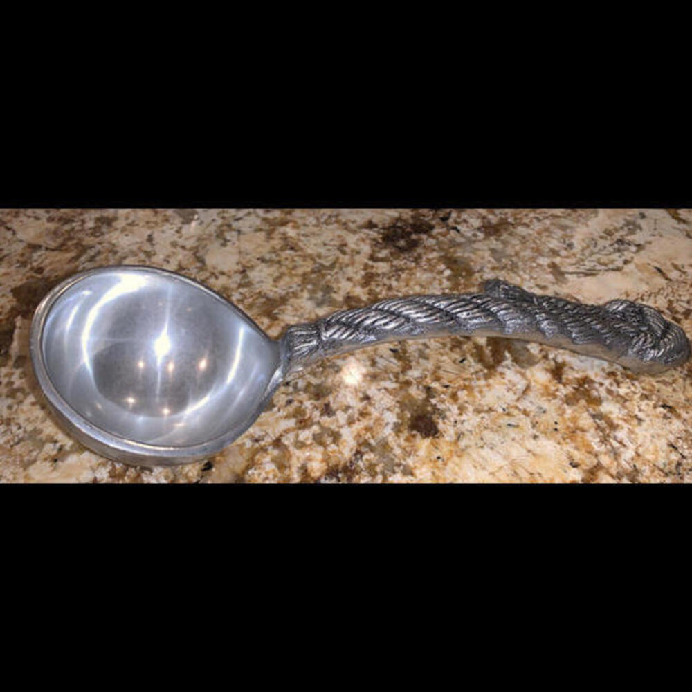 Unique Solid Metal Rope Tassel Handle‎ Ladle 12”